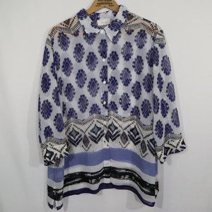Chico's Sheer Blouse Women's Size 3 XL